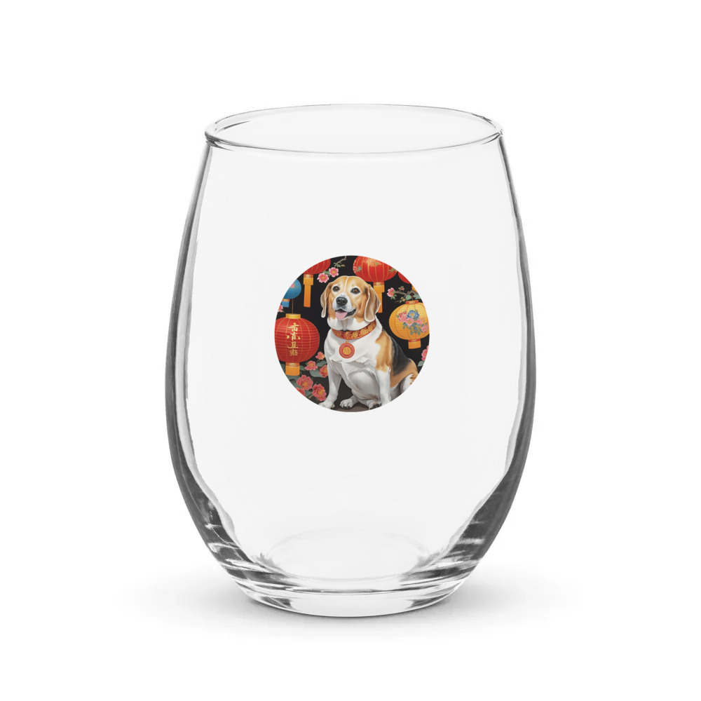 PugMug Custom Munchkin Stemless Wine Glass