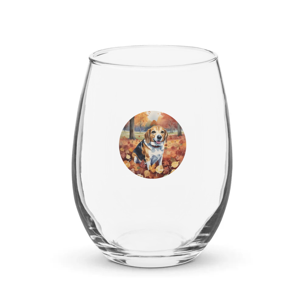 PugMug Custom Munchkin Stemless Wine Glass