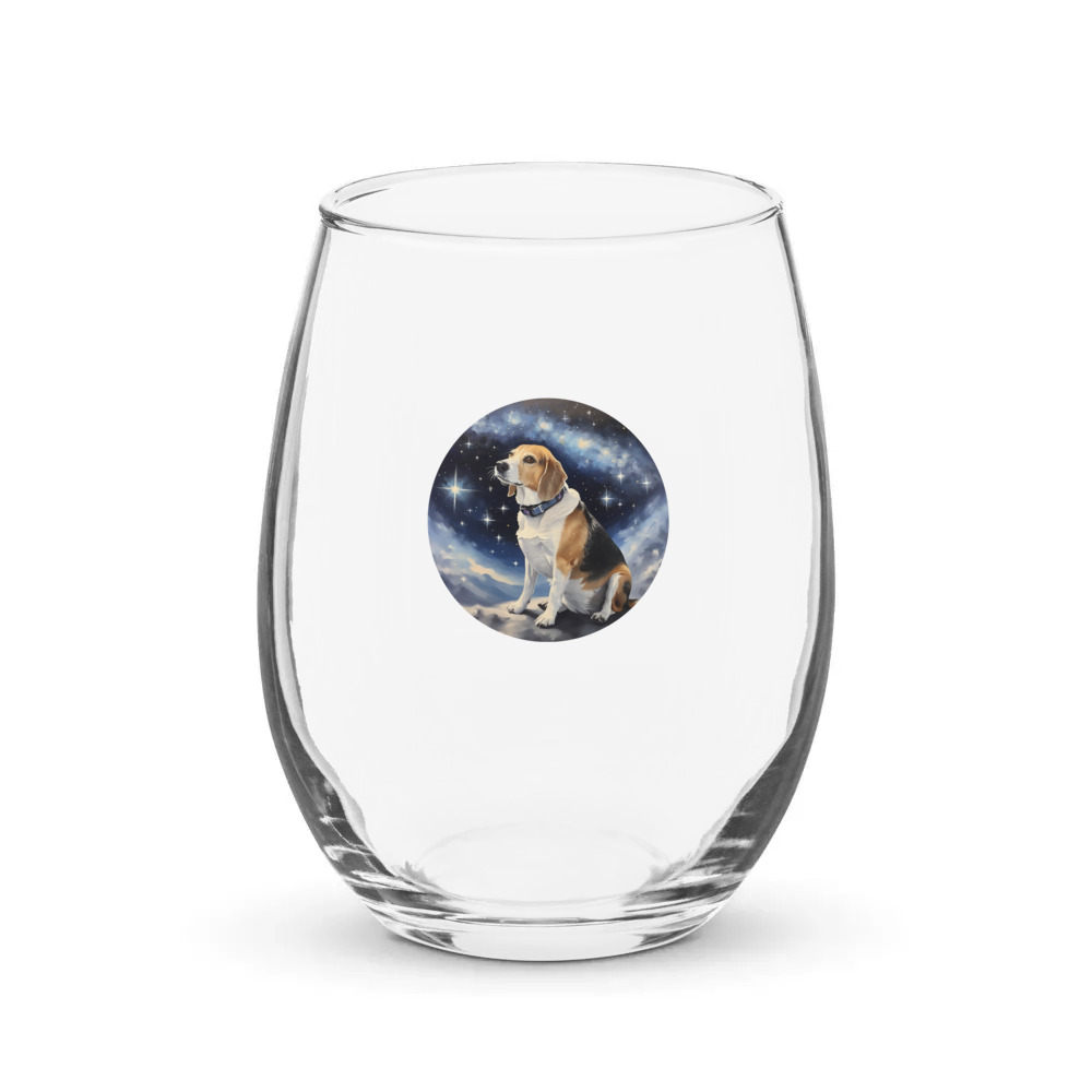 PugMug Custom Munchkin Stemless Wine Glass