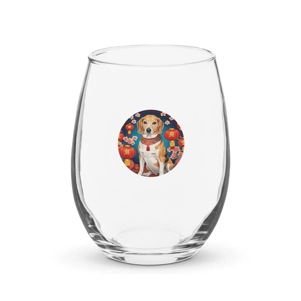 PugMug Custom Munchkin Stemless Wine Glass