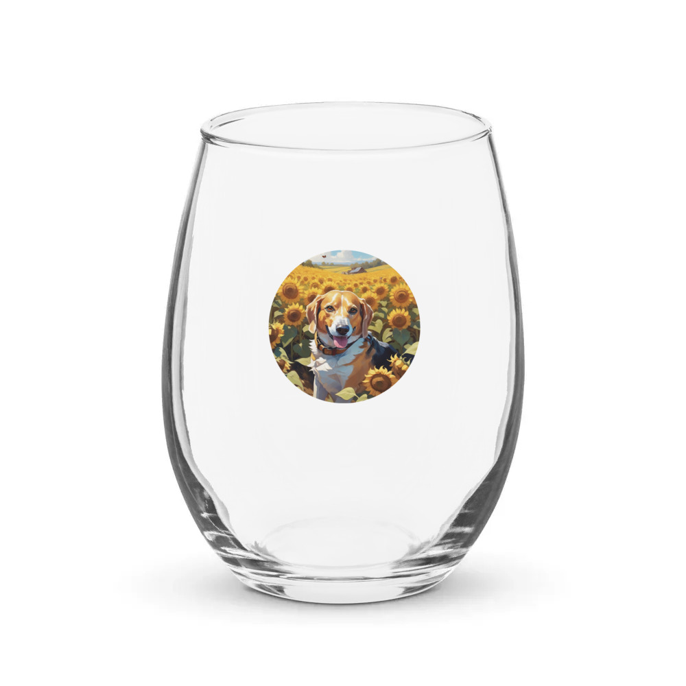 PugMug Custom Munchkin Stemless Wine Glass