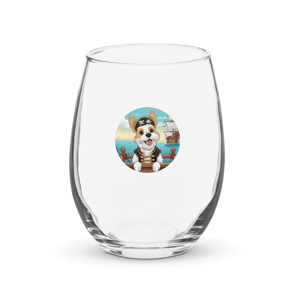 PugMug Custom Luna Stemless Wine Glass