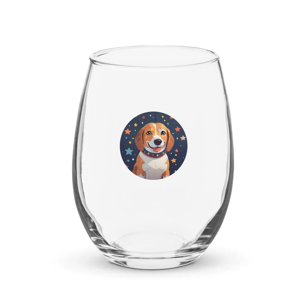 PugMug Custom Munchkin Stemless Wine Glass