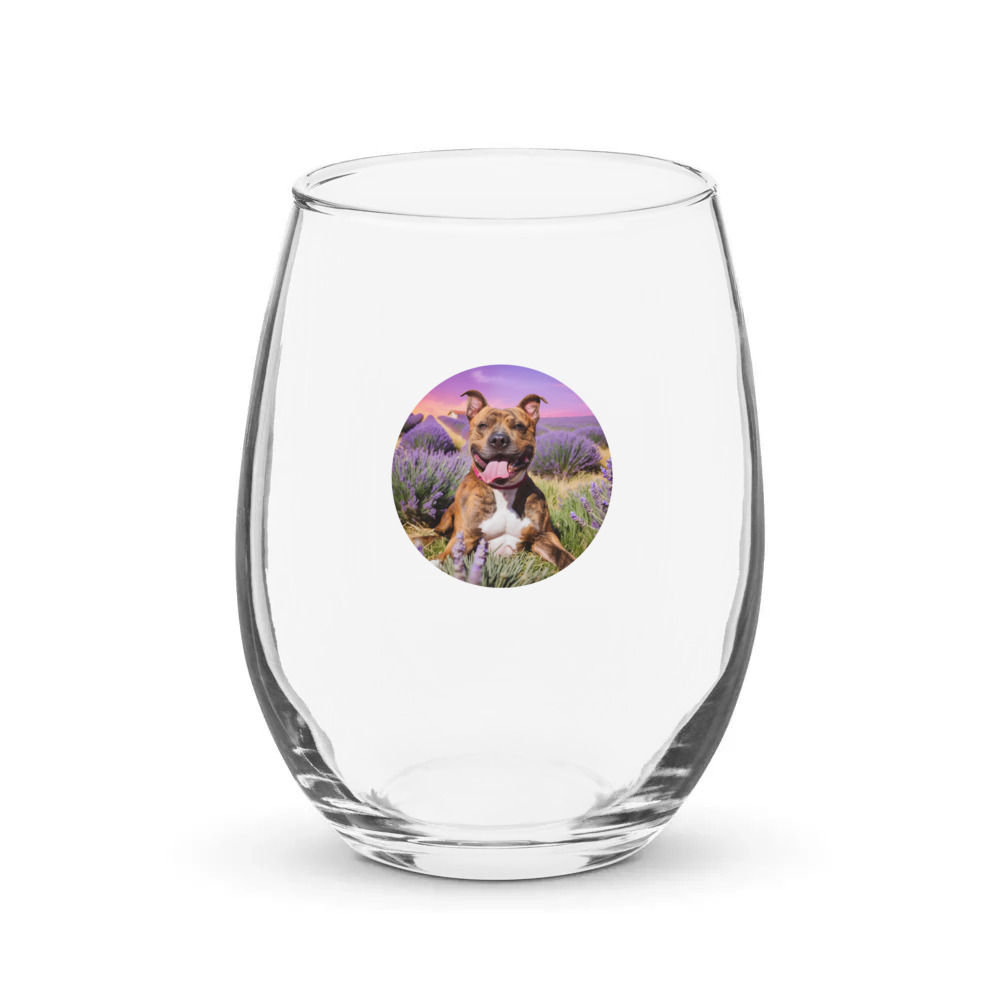 PugMug Custom Tony Hawk Stemless Wine Glass