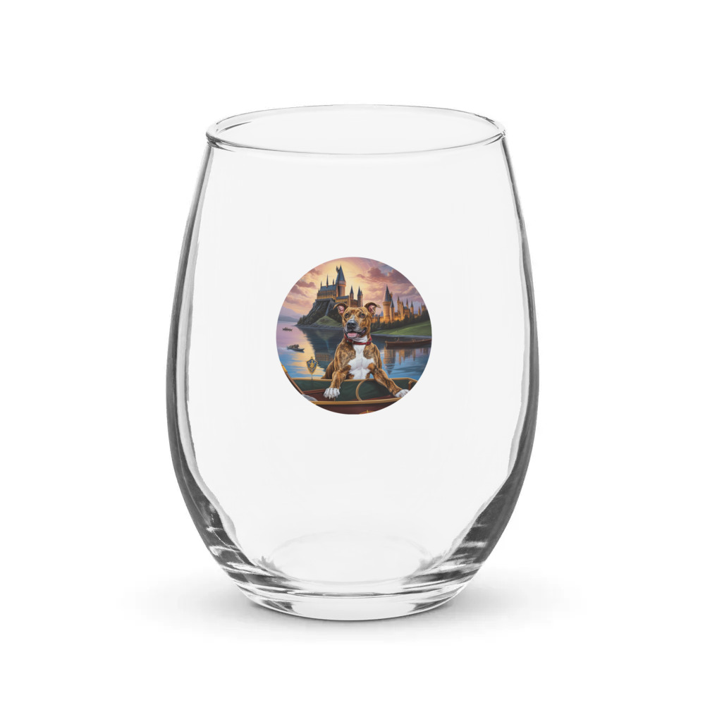 PugMug Custom Tony Hawk Stemless Wine Glass