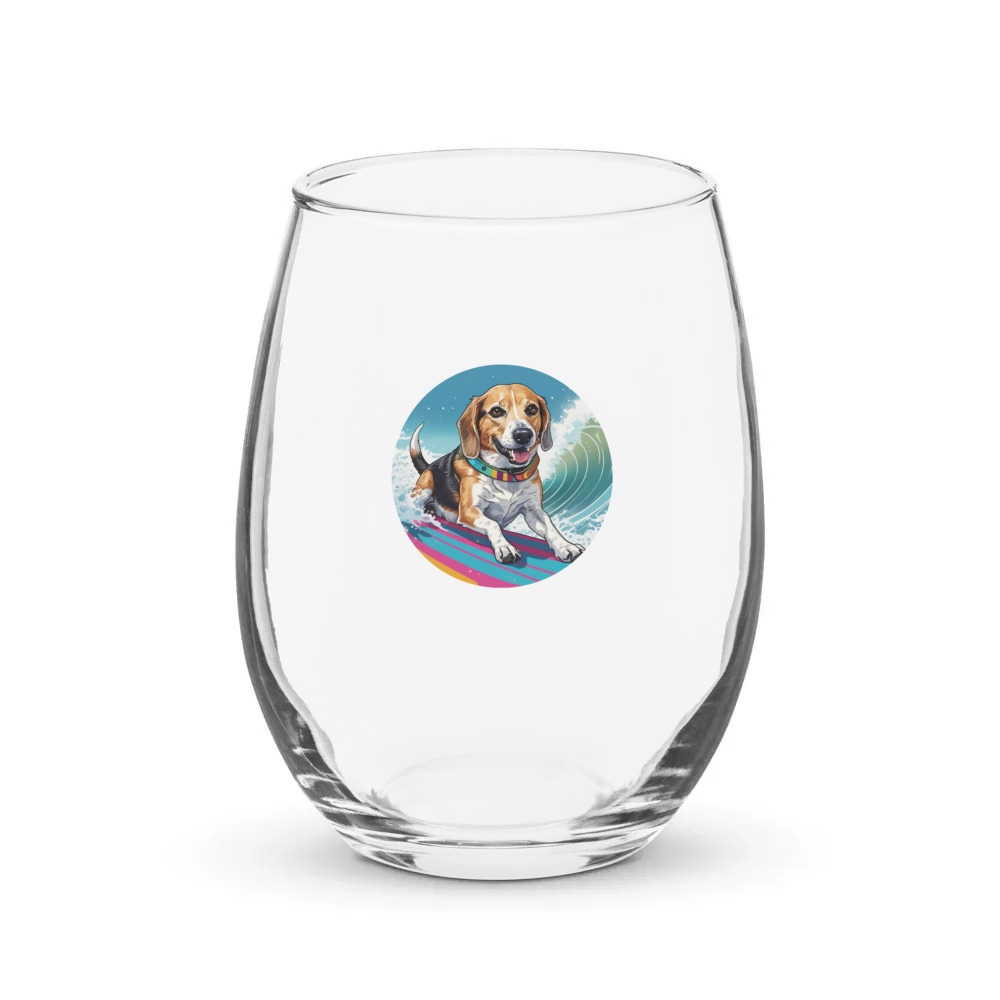 PugMug Custom Munchkin Stemless Wine Glass