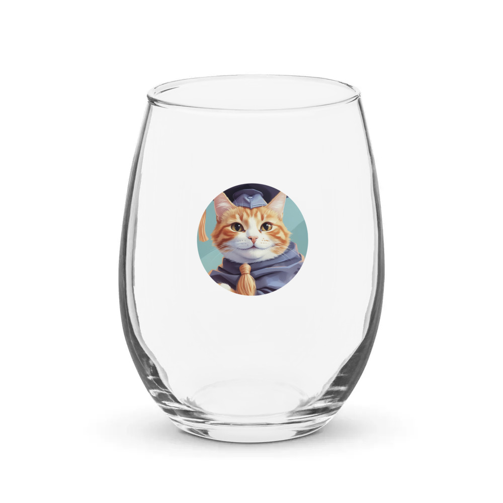 PugMug Custom Jack Jack Stemless Wine Glass