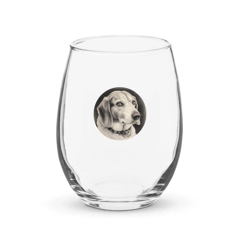 PugMug Custom Munchkin Stemless Wine Glass