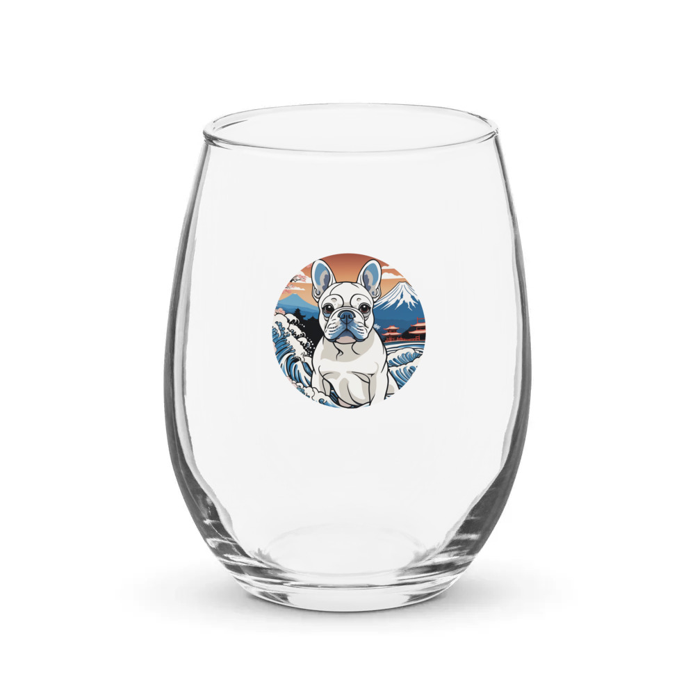 PugMug Custom Pet Stemless Wine Glass