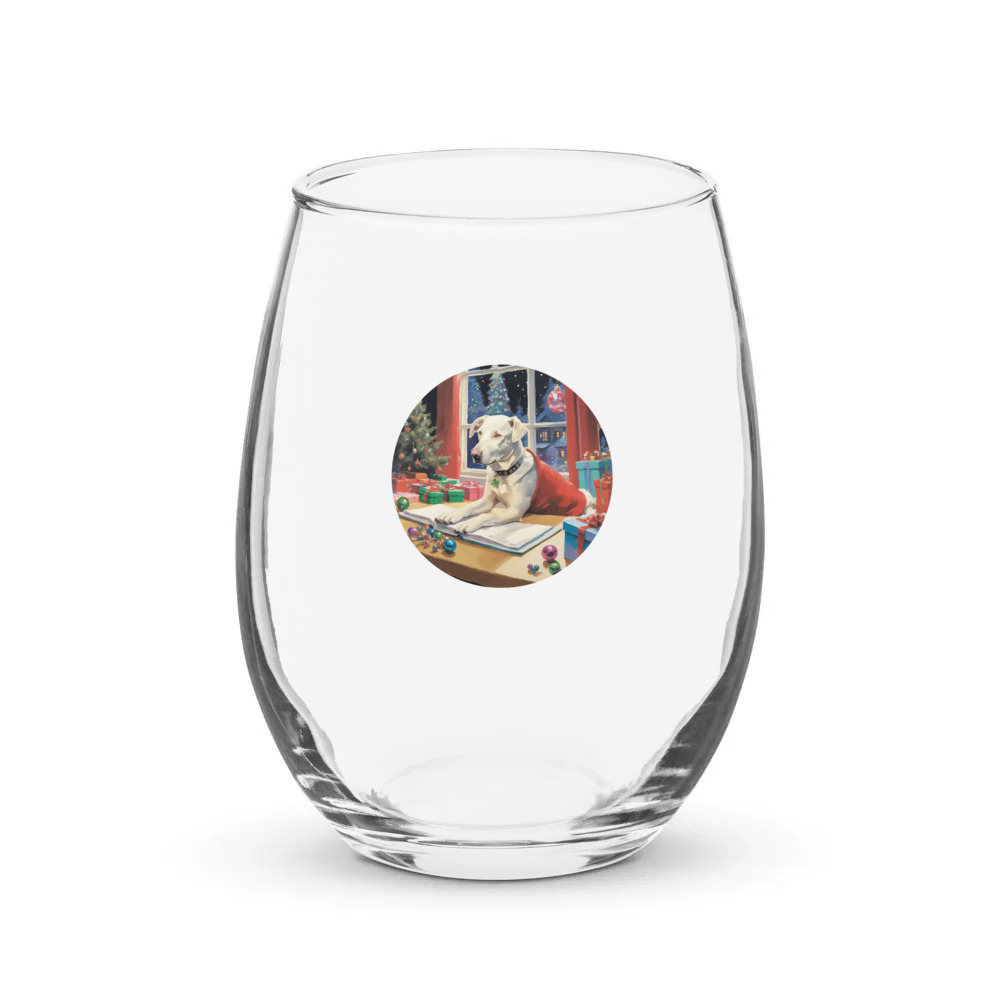 PugMug Custom Penny Stemless Wine Glass