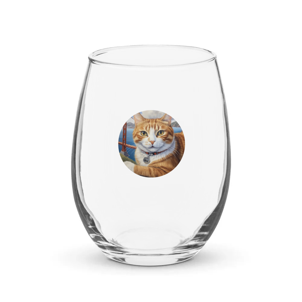 PugMug Custom Jack Jack Stemless Wine Glass