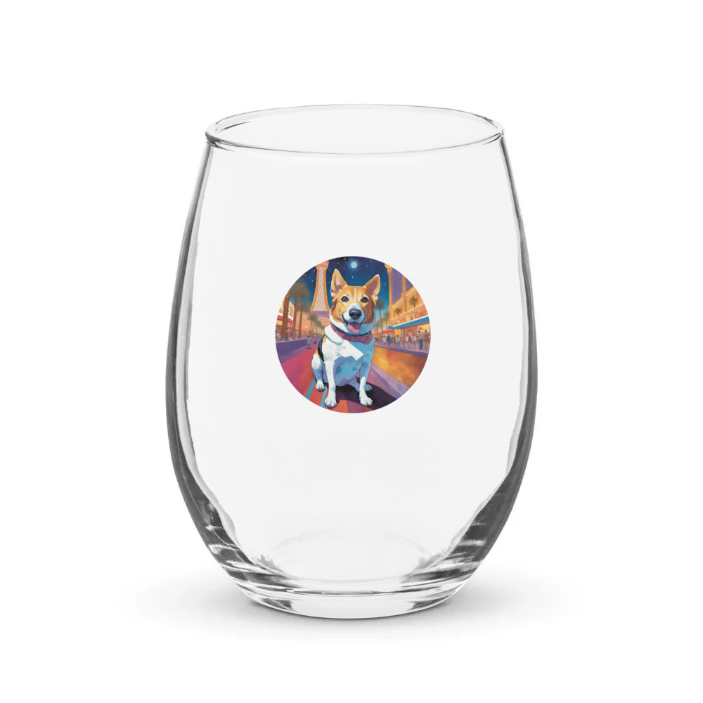 PugMug Custom Munchkin Stemless Wine Glass