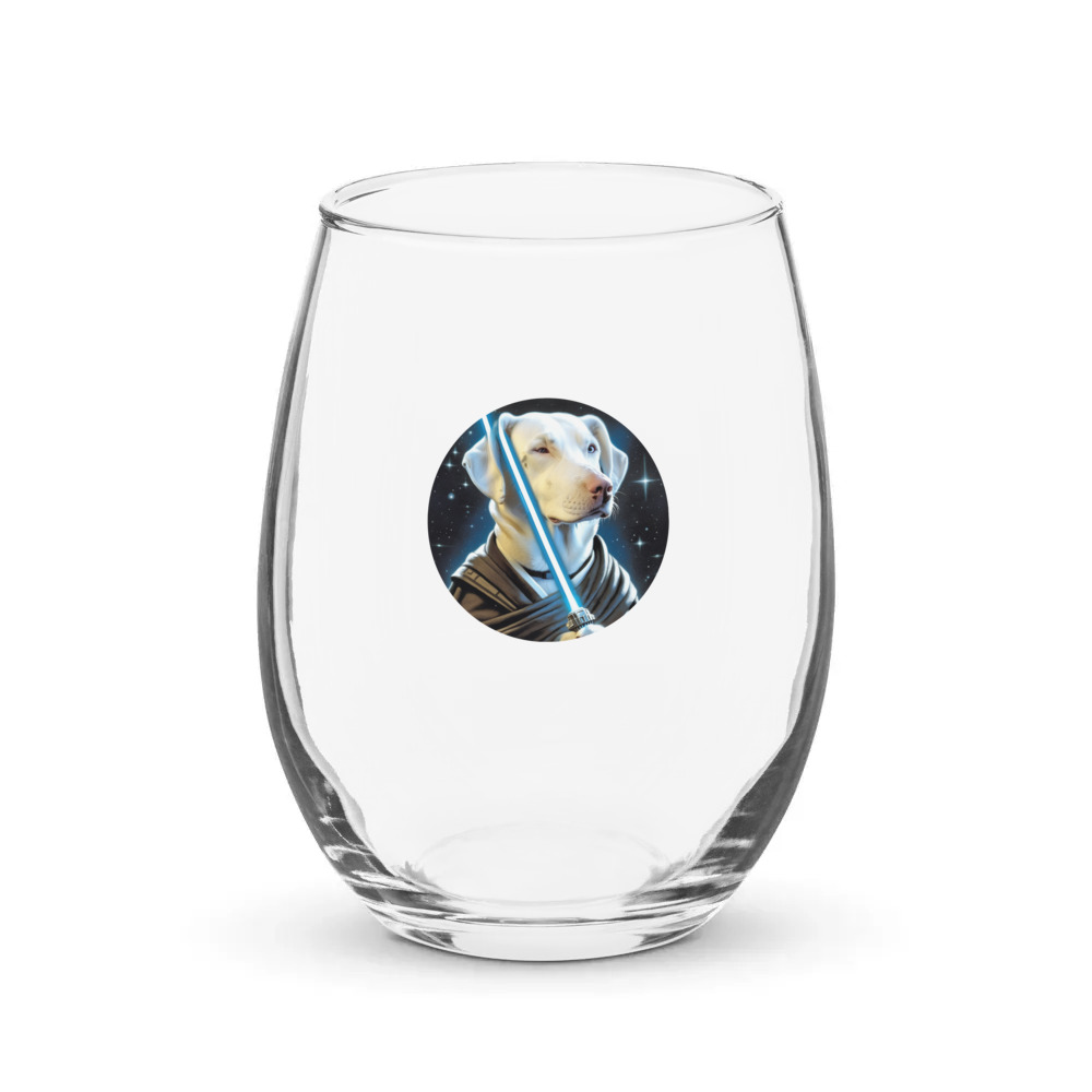 PugMug Custom Penny Stemless Wine Glass
