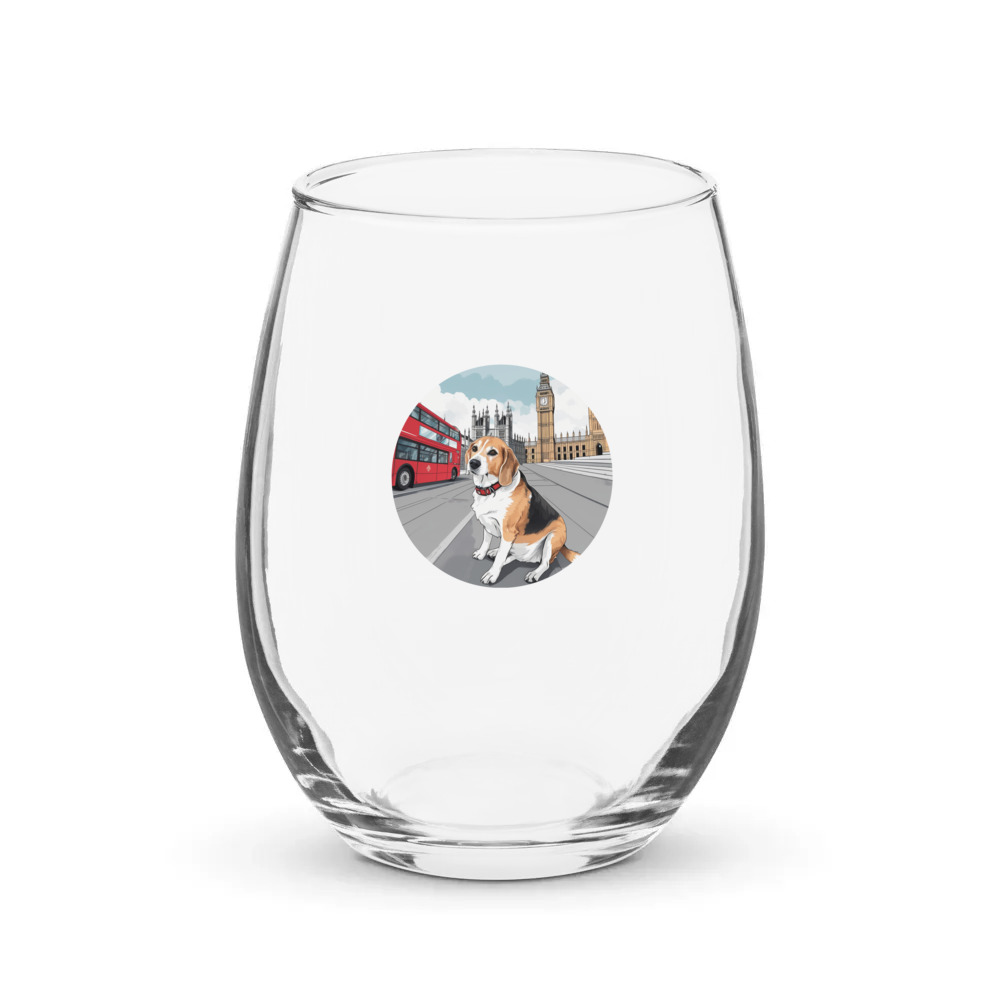 PugMug Custom Munchkin Stemless Wine Glass