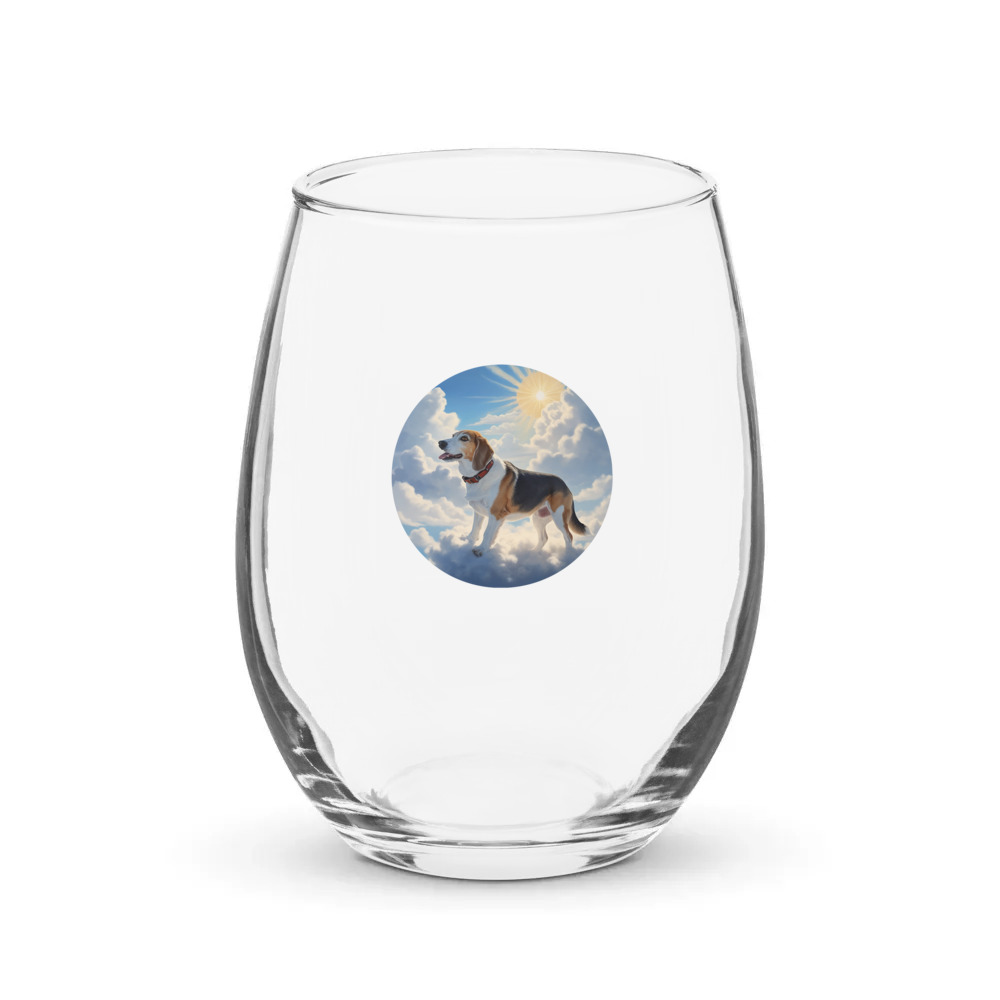 PugMug Custom Munchkin Stemless Wine Glass