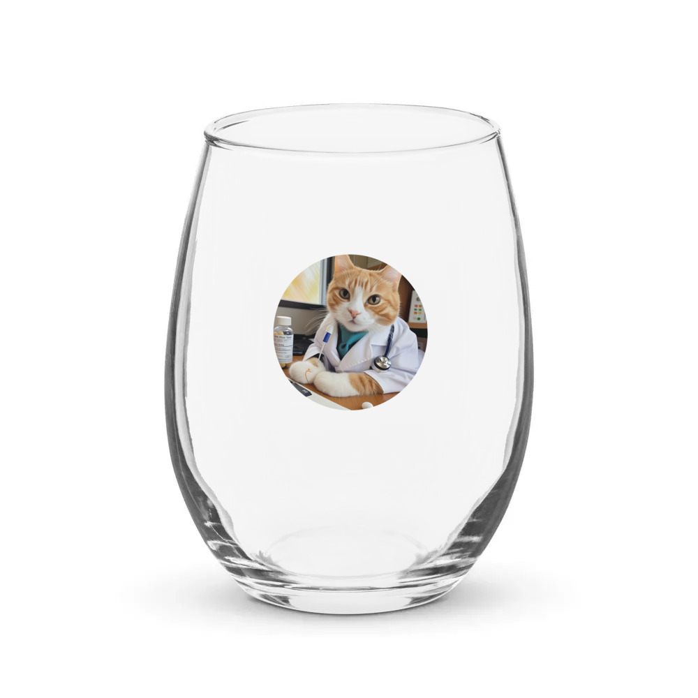 PugMug Custom Jack Jack Stemless Wine Glass
