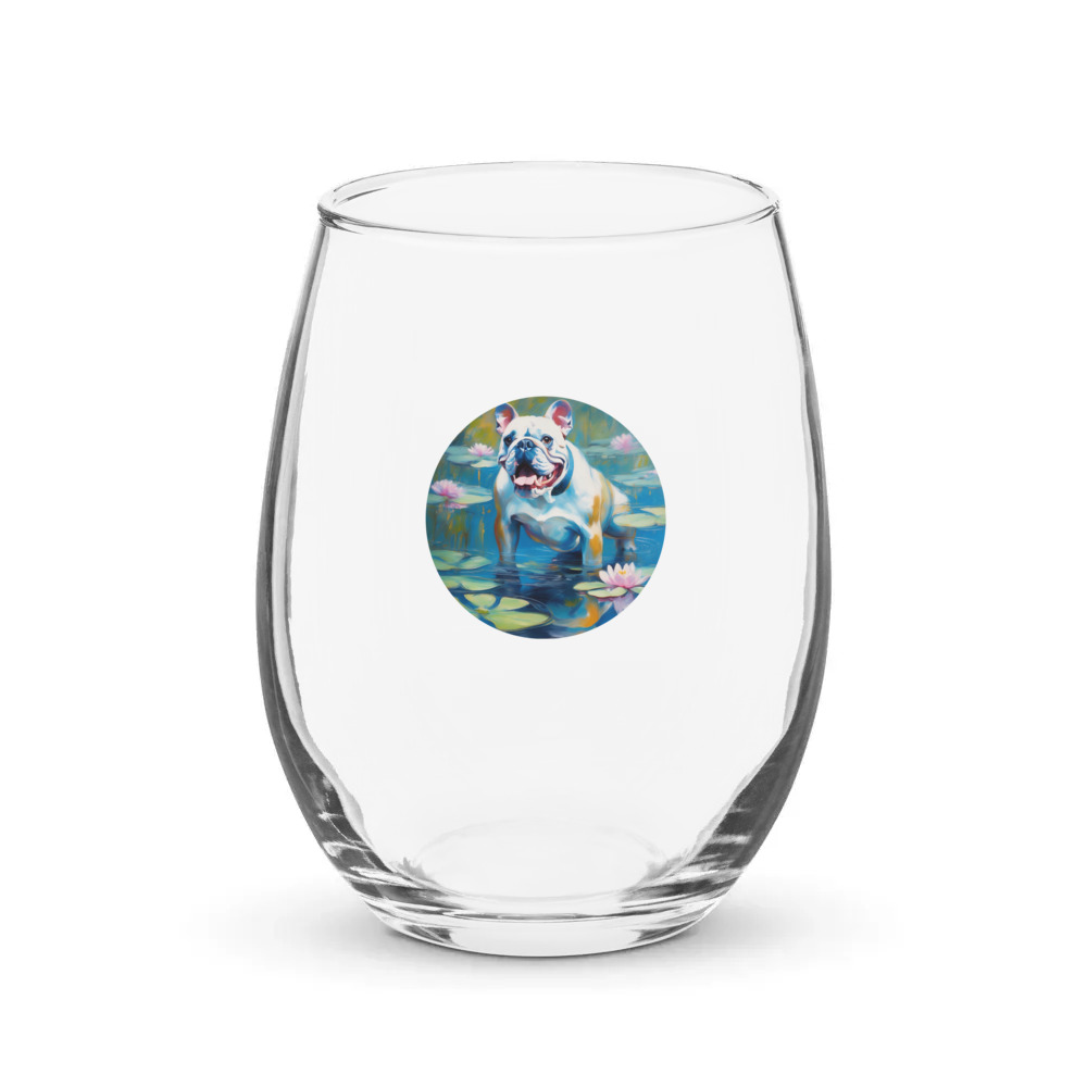 PugMug Custom Pet Stemless Wine Glass
