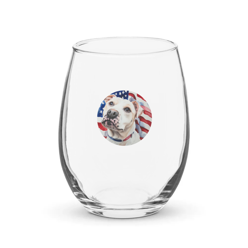 PugMug Custom Melody Stemless Wine Glass