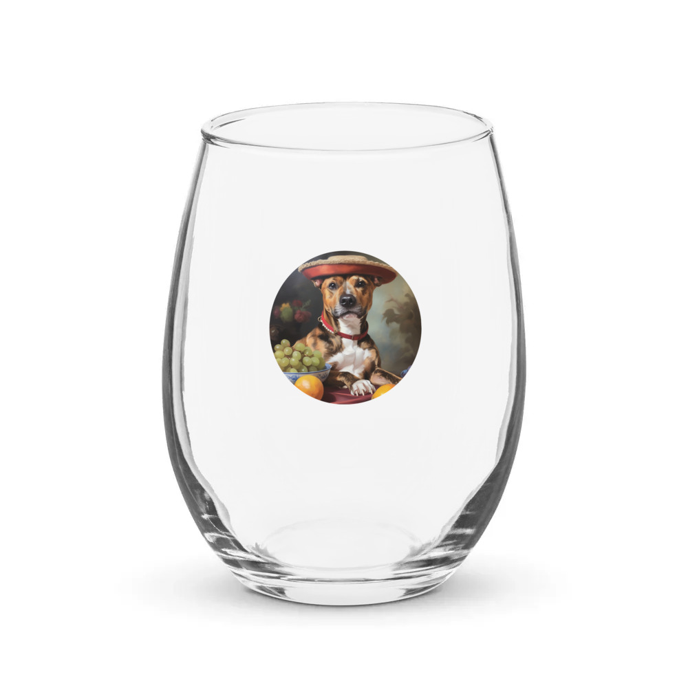 PugMug Custom Tony Hawk Stemless Wine Glass