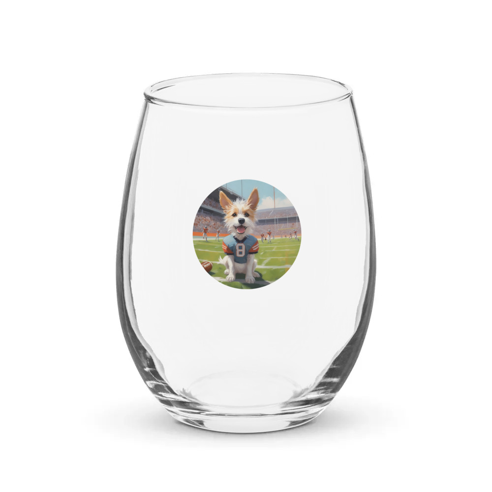 PugMug Custom Luna Stemless Wine Glass