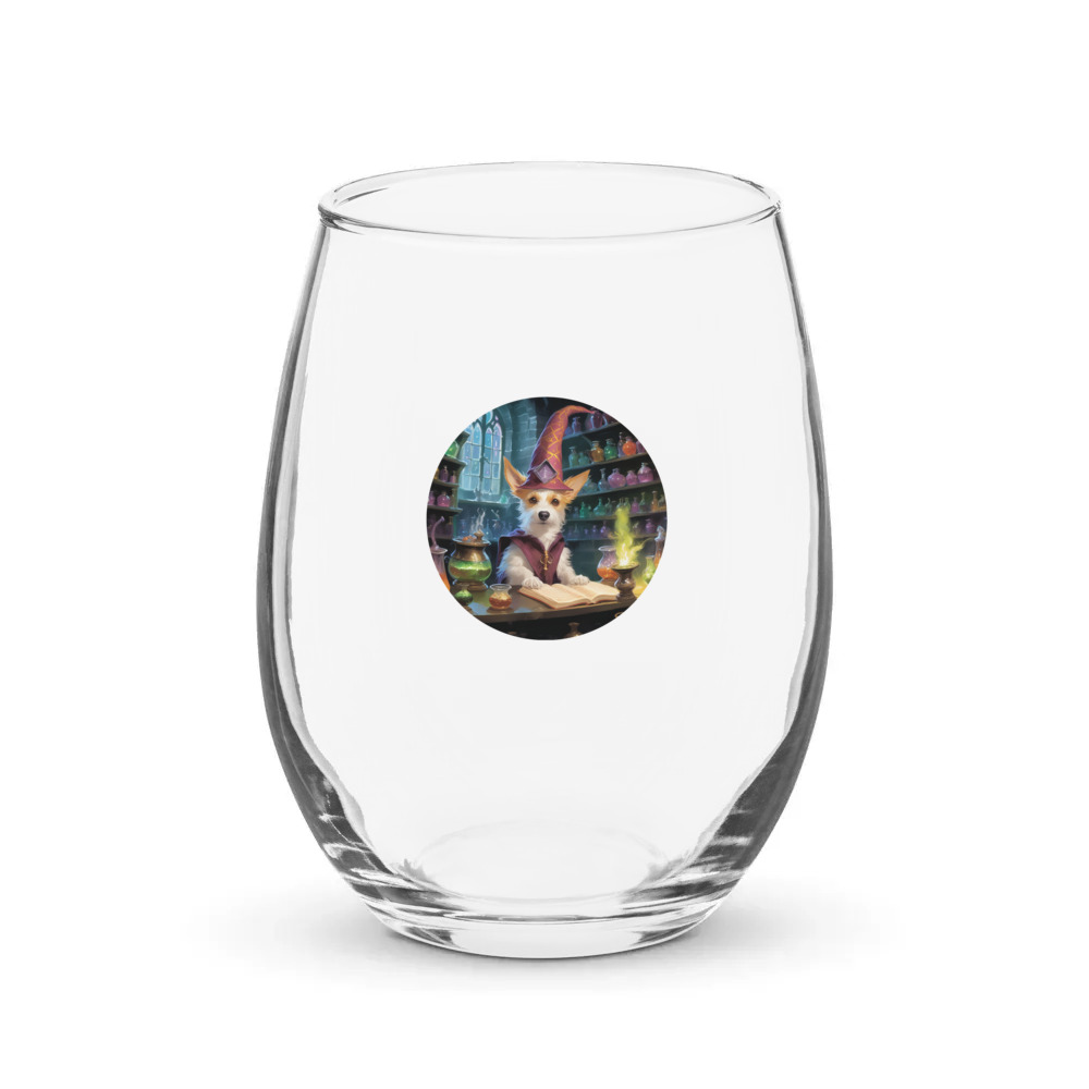 PugMug Custom Luna Stemless Wine Glass