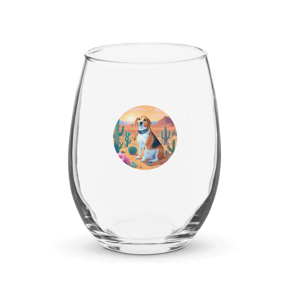 PugMug Custom Munchkin Stemless Wine Glass