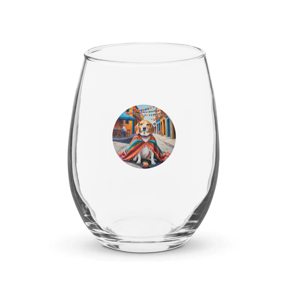 PugMug Custom Munchkin Stemless Wine Glass
