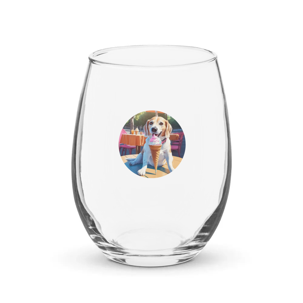 PugMug Custom Munchkin Stemless Wine Glass