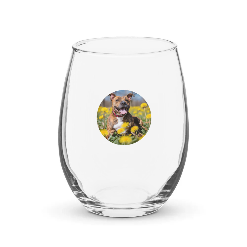 PugMug Custom Tony Hawk Stemless Wine Glass