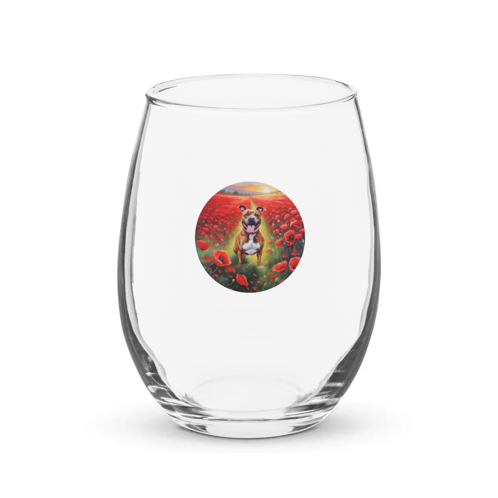 PugMug Custom Tony Hawk Stemless Wine Glass