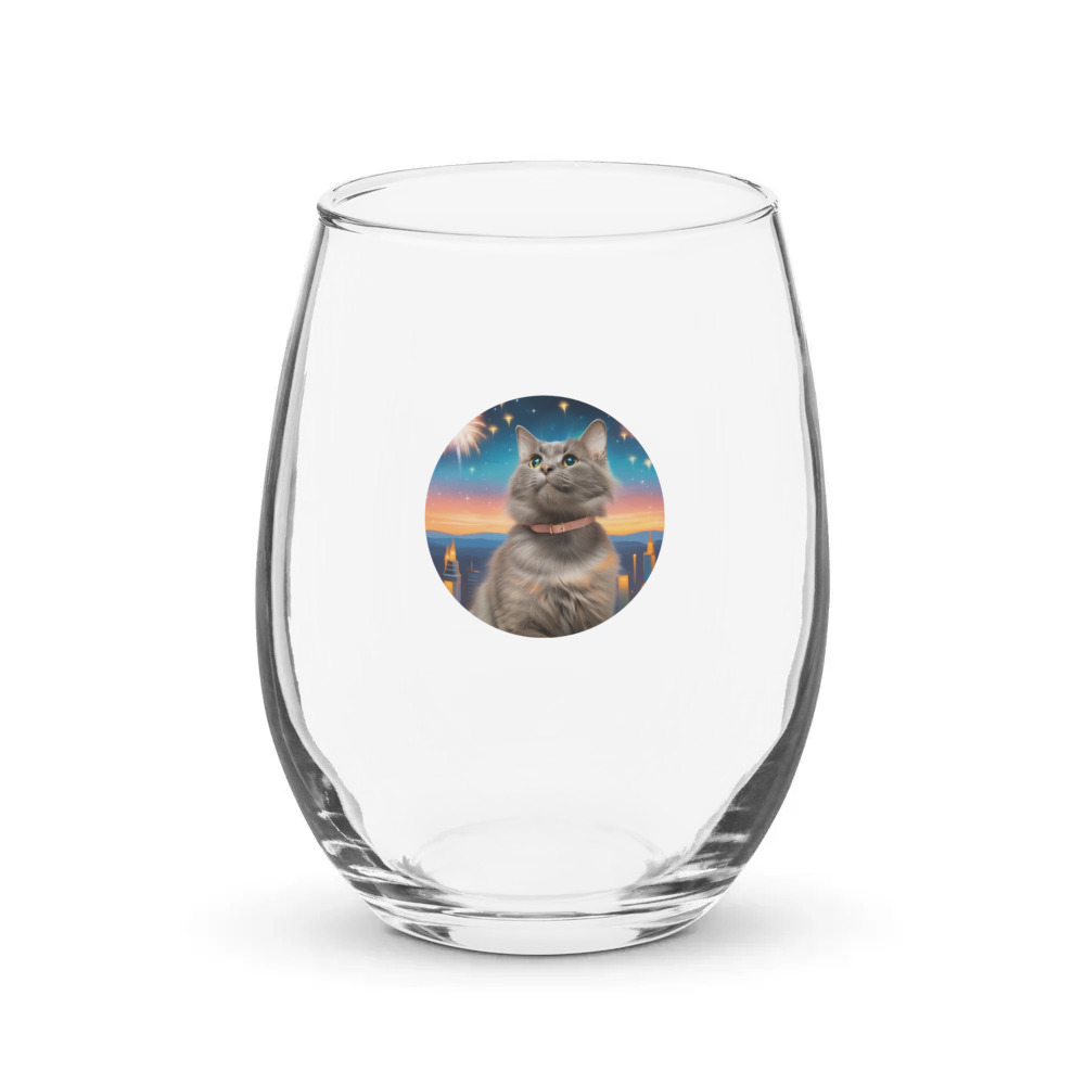 PugMug Custom Thumper Stemless Wine Glass