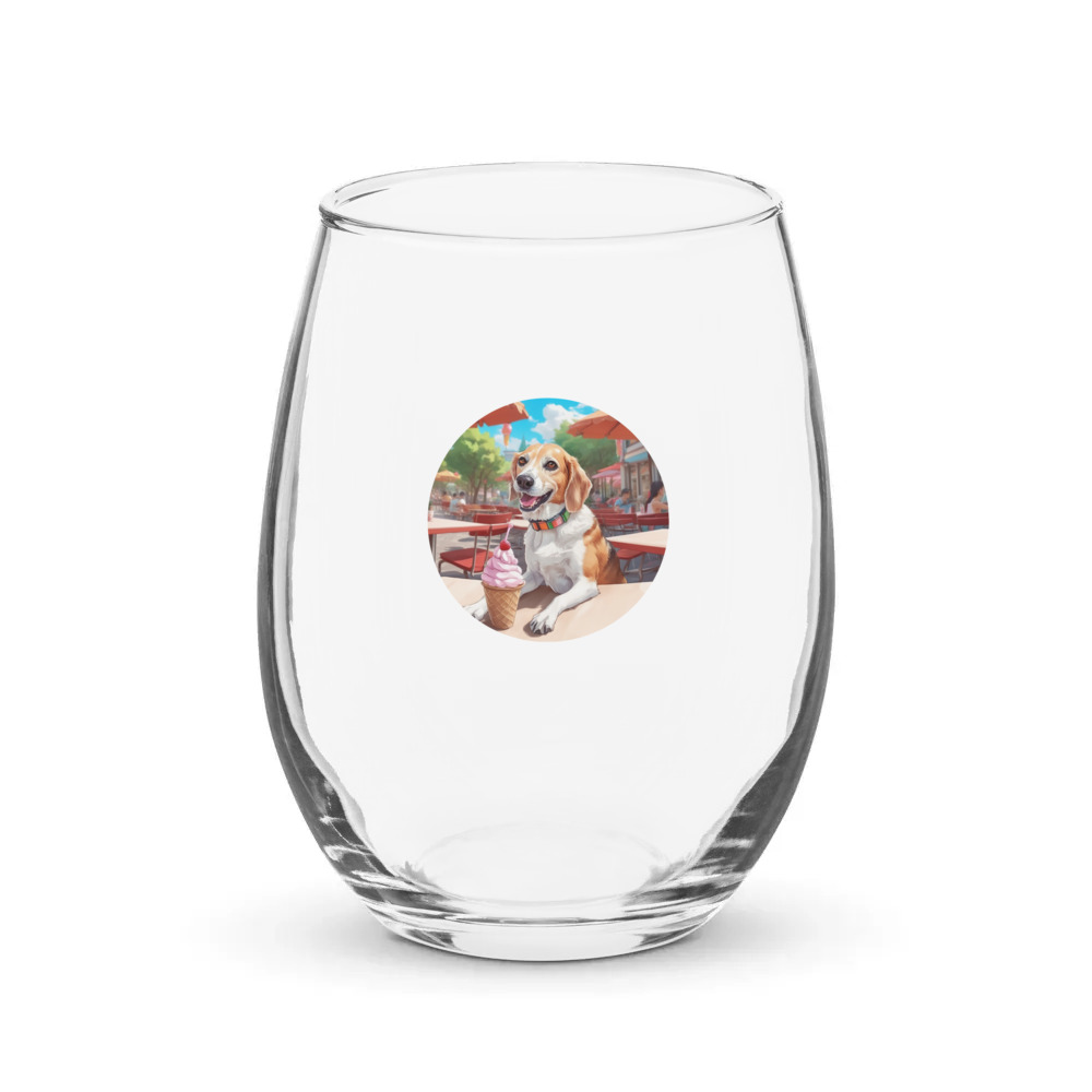PugMug Custom Munchkin Stemless Wine Glass