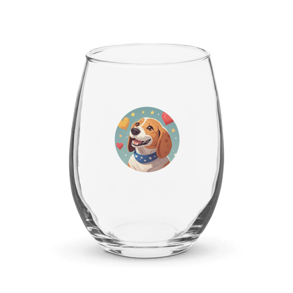 PugMug Custom Munchkin Stemless Wine Glass