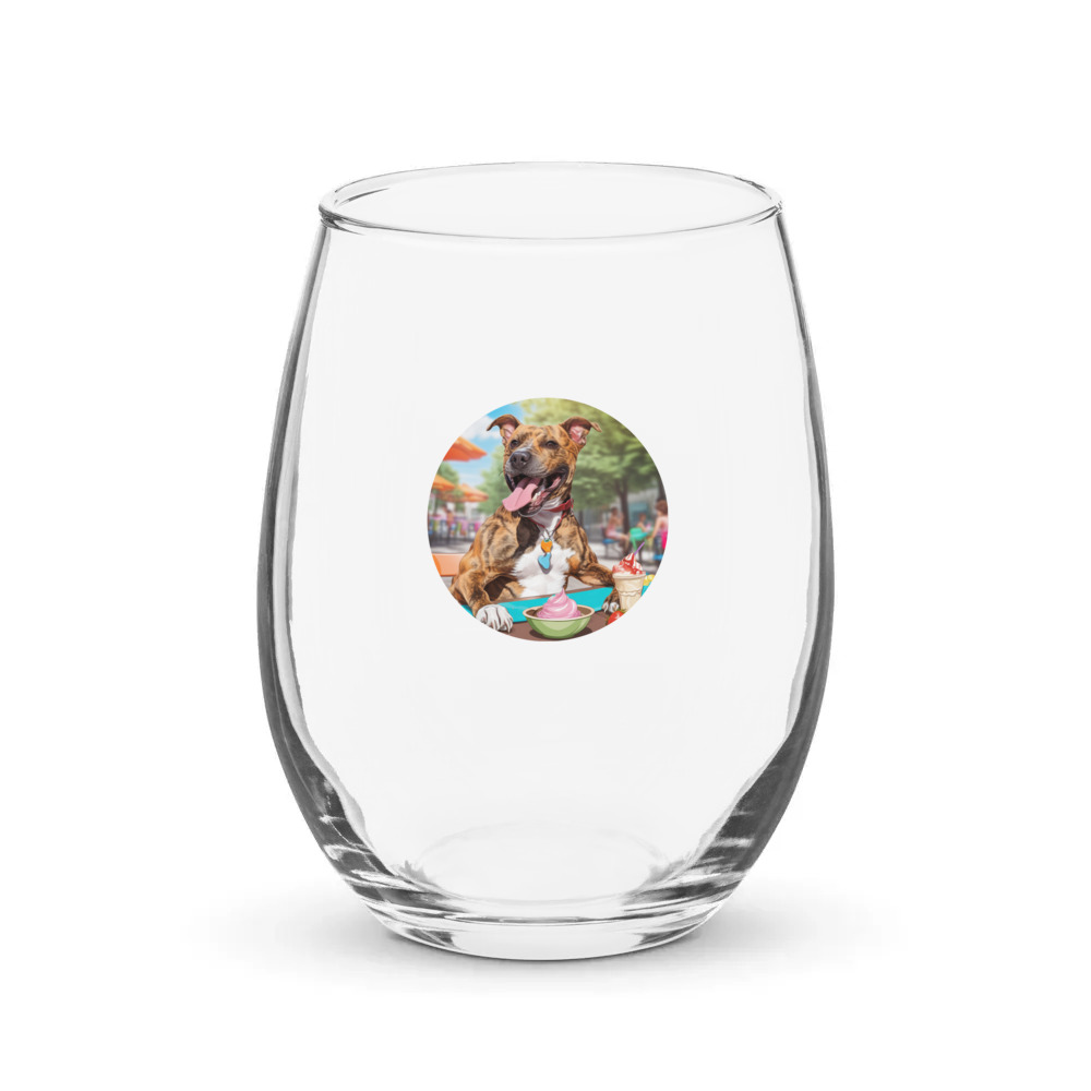 PugMug Custom Tony Hawk Stemless Wine Glass