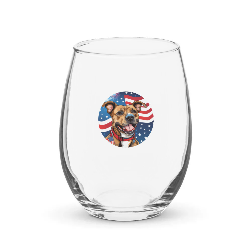 PugMug Custom Tony Hawk Stemless Wine Glass