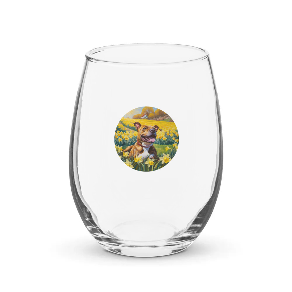 PugMug Custom Tony Hawk Stemless Wine Glass
