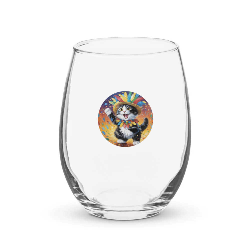 PugMug Custom Jack Jack Stemless Wine Glass