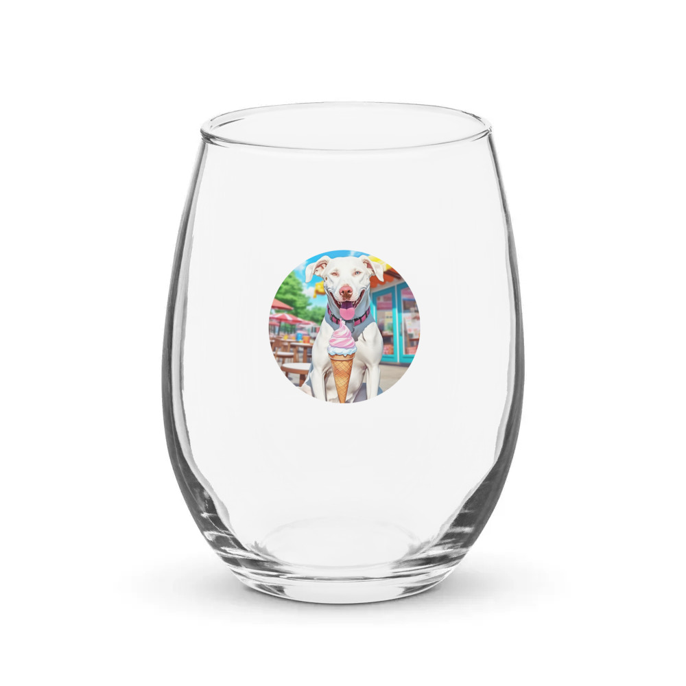 PugMug Custom Penny Stemless Wine Glass