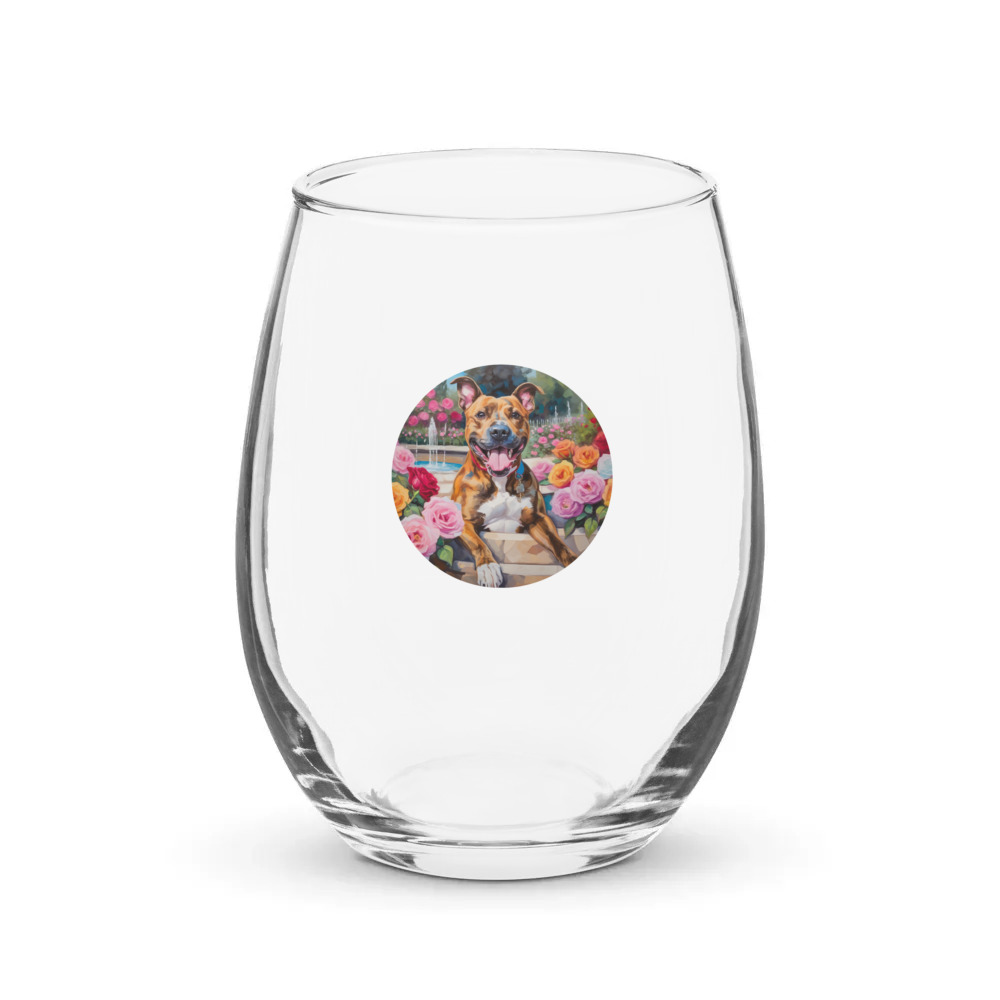 PugMug Custom Tony Hawk Stemless Wine Glass