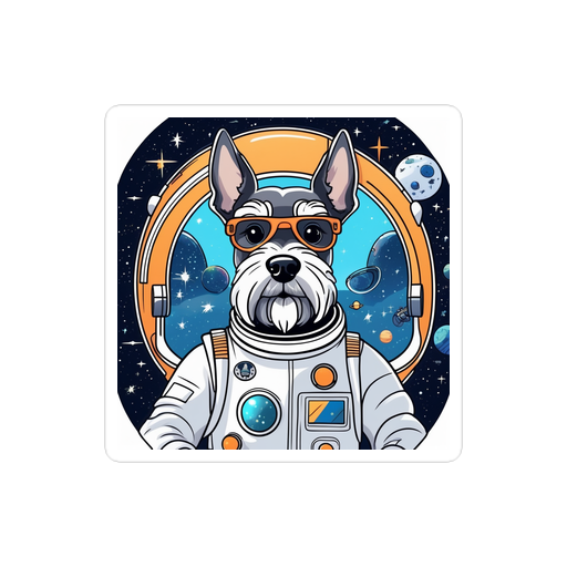 PugMug Custom Miniature Schnauzer Sticker