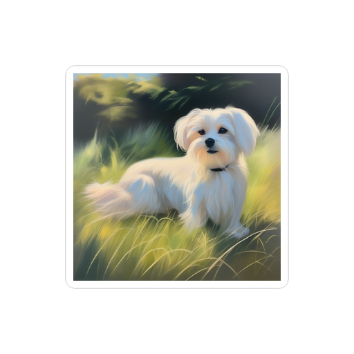 PugMug Custom Maltese Dog Sticker