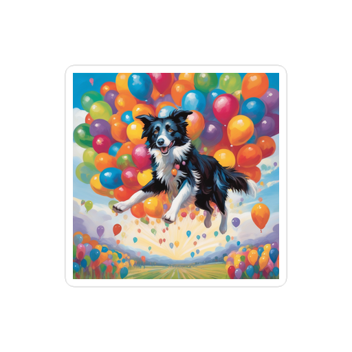 PugMug Custom Border Collie Sticker