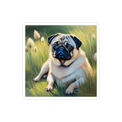 PugMug Custom Pug Sticker