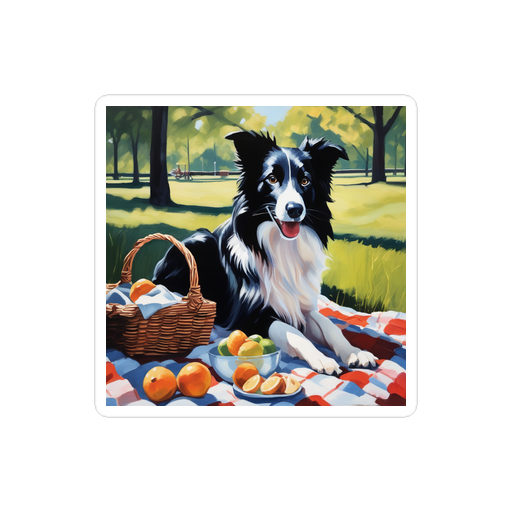 PugMug Custom Border Collie Sticker