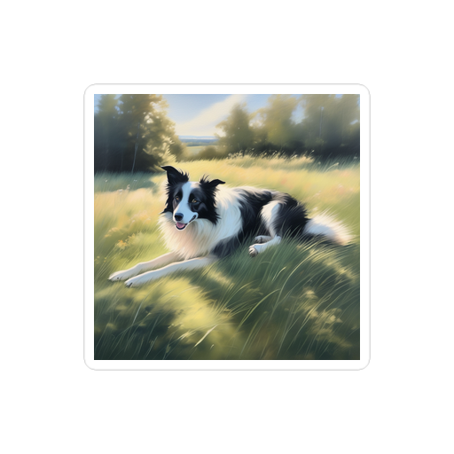 PugMug Custom Border Collie Sticker