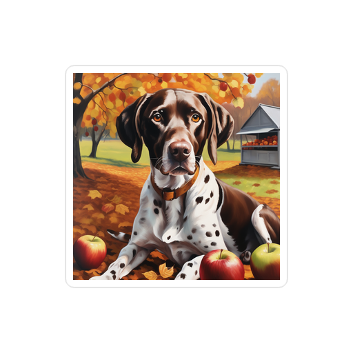 PugMug Custom Pointer Dog Sticker