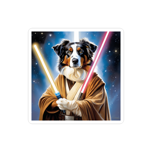 PugMug Custom Australian Shepherd Dog Sticker