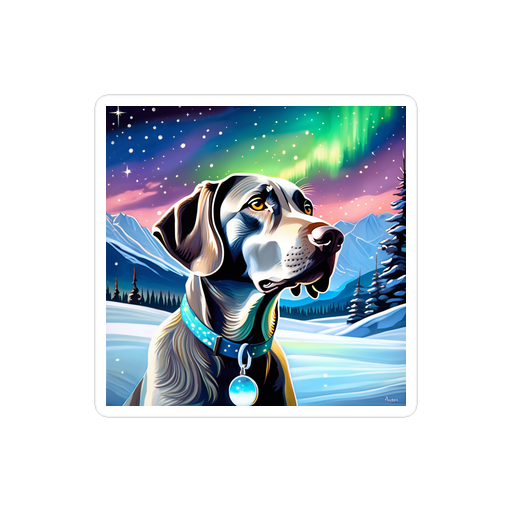 PugMug Custom Weimaraner Sticker