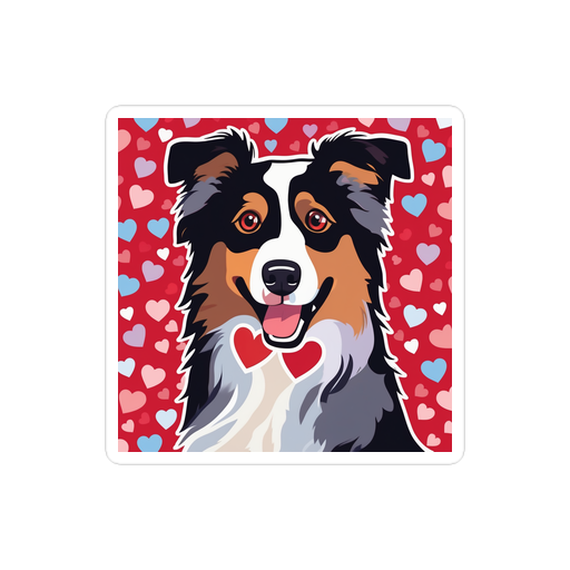 PugMug Custom Australian Shepherd Dog Sticker