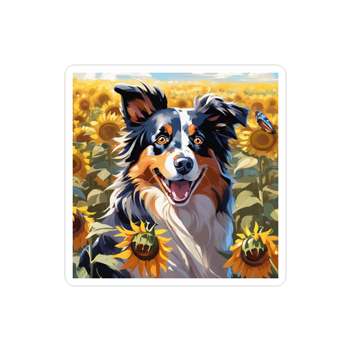 PugMug Custom Australian Shepherd Dog Sticker